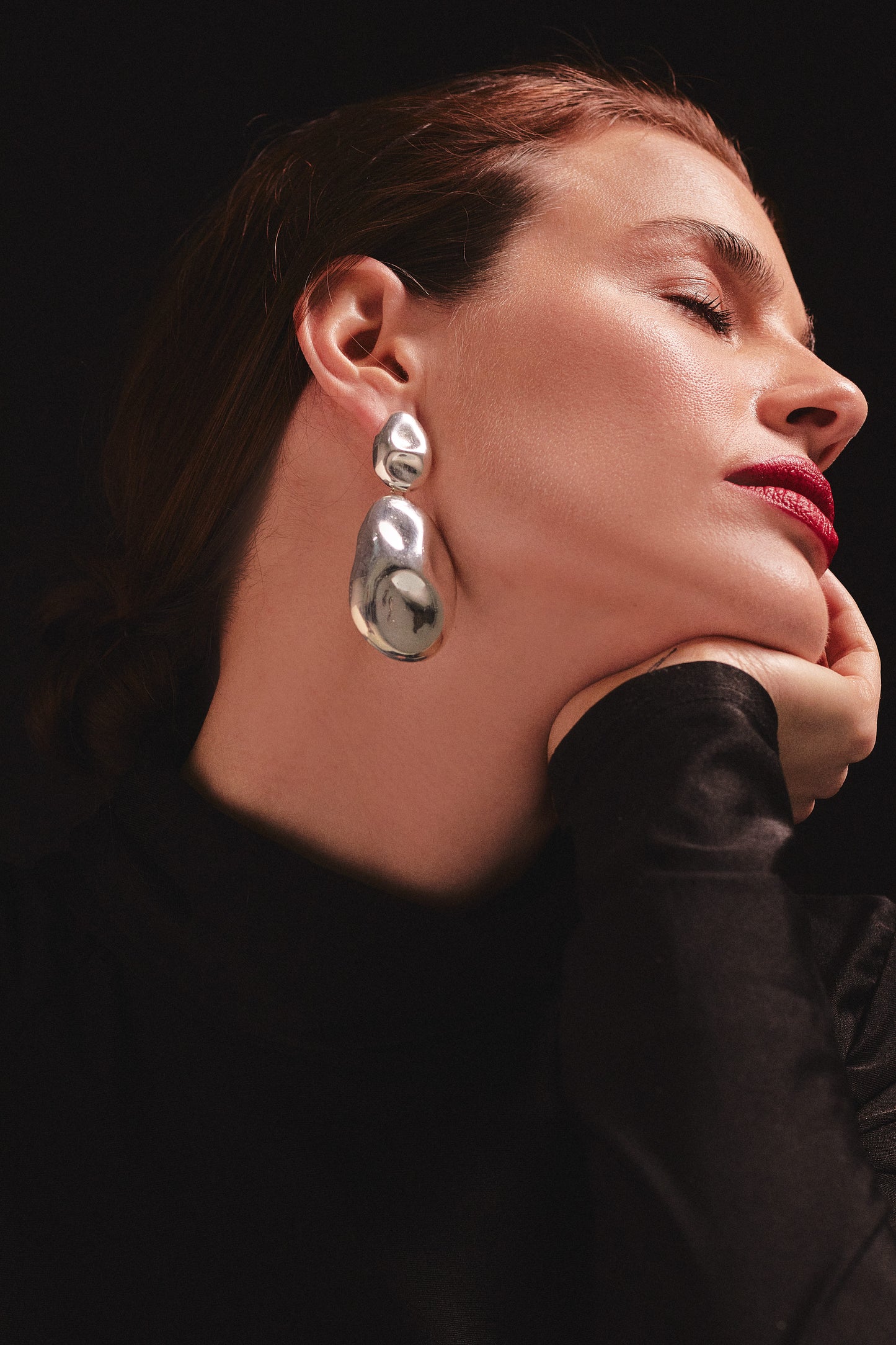 NUZ GOLD EARRINGS - XL